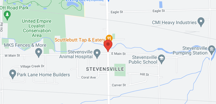 map of 2567 Stevensville Road